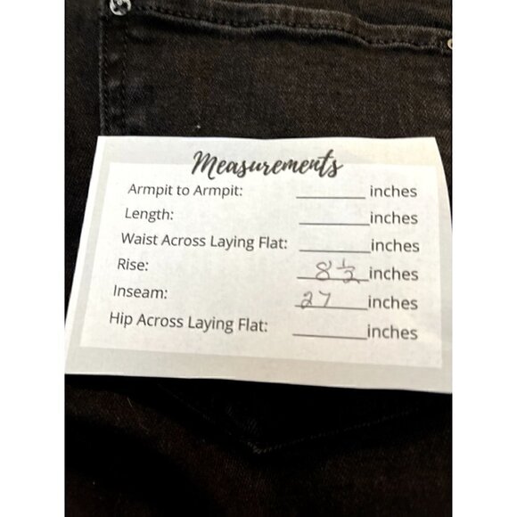 Women's Zara Black Denim Jeans, Size 6, Slim Fit, Skinny Leg, Laced Sides - Picture 4 of 9